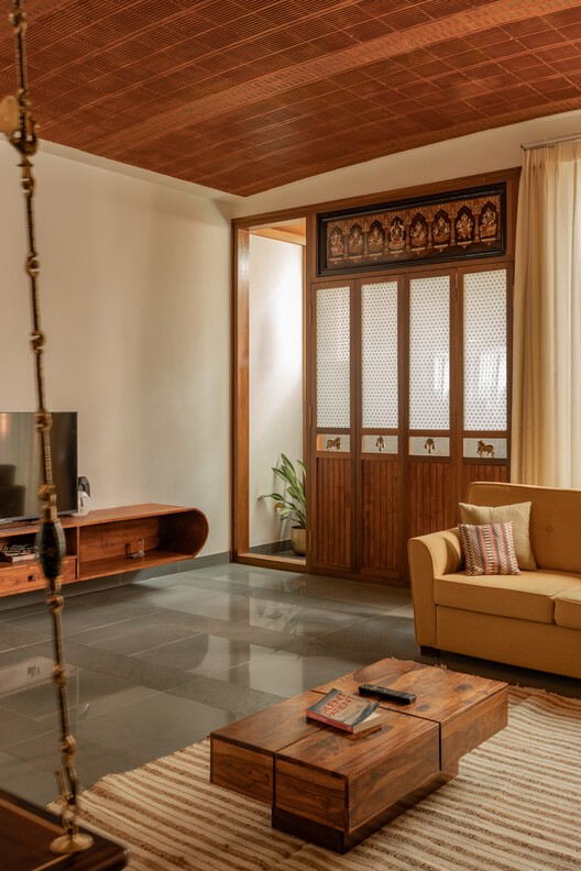 Srila House / Wright Inspires - Interior Photography, Living Room, Wood, Lighting