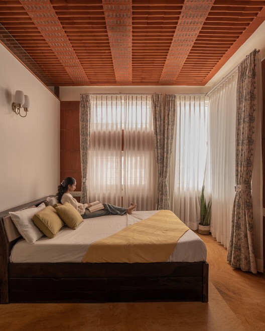 Srila House / Wright Inspires - Interior Photography, Bedroom, Bed, Wood, Lighting
