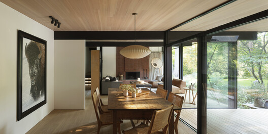 North Vancouver Remodel / Olson Kundig North Vancouver Remodel / Olson Kundig - Interior Photography, Dining room, Wood, Table, Lighting, Chair, Door, Glass