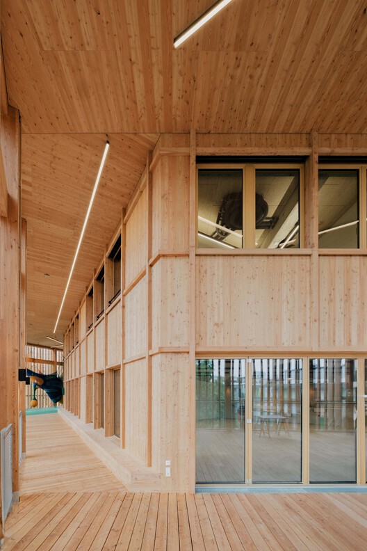 KinderKunstLabor for Contemporary Art / Schenker Salvi Weber Architekten - Interior Photography, Wood, Beam