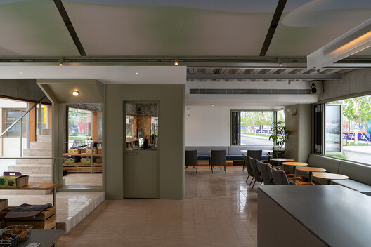 SAANCI Coffee (Aranya North Bay Store) / NUC Studio - Interior Photography, Wood, Table, Lighting, Chair, Glass