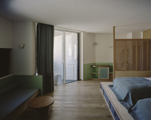 Kawagebo Snow Mountain Hotel / Moguang Studio - Interior Photography, Bedroom, Wood, Bed, Chair