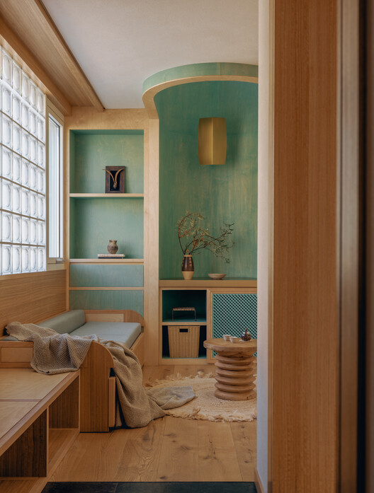 Kawagebo Snow Mountain Hotel / Moguang Studio - Interior Photography, Wood, Lighting, Shelving, Bedroom, Glass