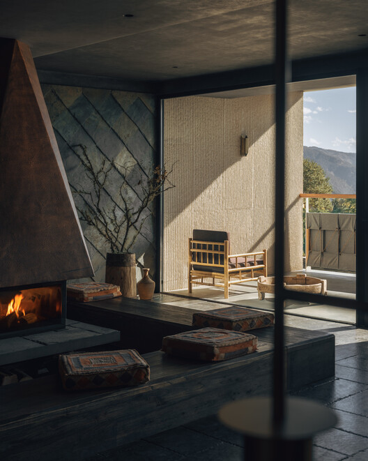Kawagebo Snow Mountain Hotel / Moguang Studio - Interior Photography, Wood, Chair