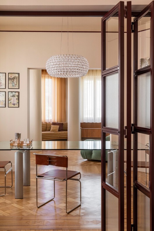 Casa Continua / STUDIOTAMAT - Interior Photography, Wood, Table, Chair, Lighting, Glass