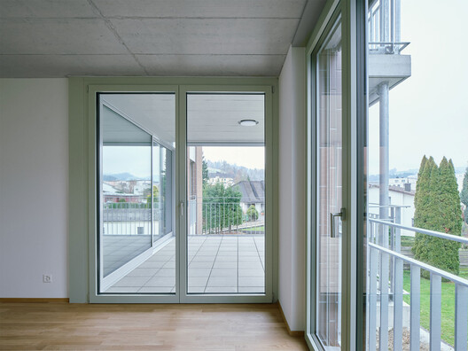 Apartment Block Grundmühle / dolmus Architekten - Interior Photography, Glass, Balcony