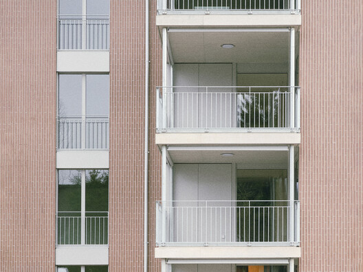 Apartment Block Grundmühle / dolmus Architekten - Interior Photography, Balcony, Glass