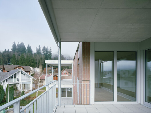 Apartment Block Grundmühle / dolmus Architekten - Interior Photography, Balcony, Concrete