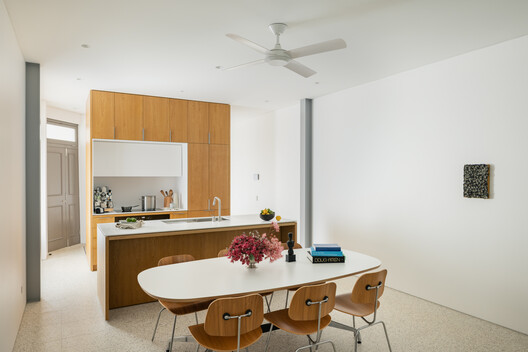The Corner Store / Ian Moore Architects - Interior Photography, Kitchen, Wood, Countertop, Table, Chair