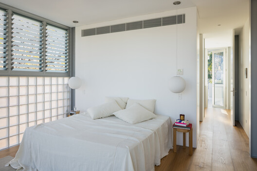 The Corner Store / Ian Moore Architects - Interior Photography, Bedroom, Bed, Wood, Lighting