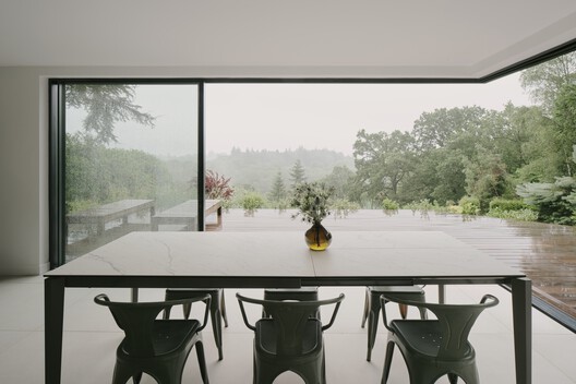 Beech Cottage  / MiMStudios - Interior Photography, Dining room, Wood, Table, Chair, Glass