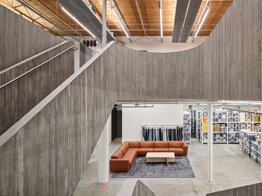 Purple Brand Operations Studio / Scott & Scott Architects - Interior Photography, Living Room, Wood, Stairs