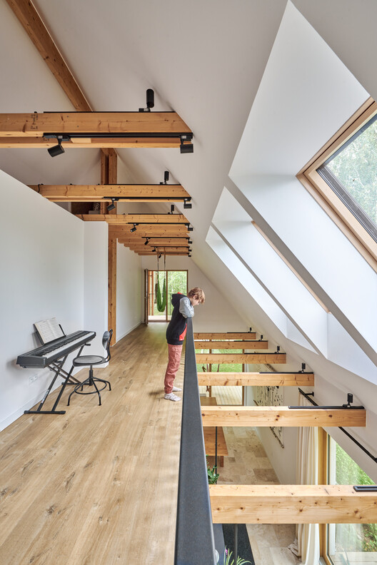 Masurian House / Archigrest Masurian House / Archigrest - Interior Photography, Stairs, Wood, Beam