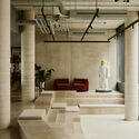 C1 Workplace / Bruzkus Greenberg - Interior Photography, Offices Interiors, Column, Stairs, Lighting