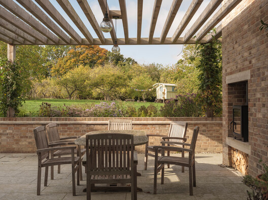 Contemporary Farmhouse / Ashworth Parkes Architects - Exterior Photography, Wood, Table, Chair, Garden, Brick, Patio