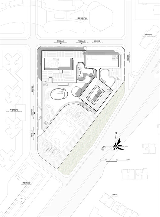 Shenzhen Hongling Education Group Huafu Experimental School / UASZ Shenzhen Hongling Education Group Huafu Experimental School / UASZ - Image 14 of 24