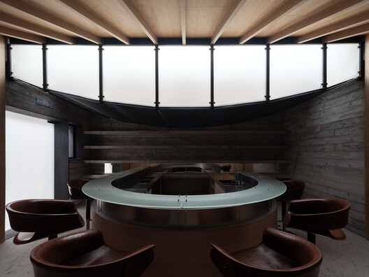 Tree Tavern & Cave Teahouse / ARC Z Architects + Practice on Earth Tree Tavern & Cave Teahouse / ARC Z Architects + Practice on Earth - Interior Photography, Wood, Table, Lighting, Chair, Beam