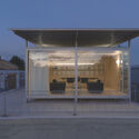 Office above the Pool / Modulito Estudio + atelier industrial - Exterior Photography, Offices