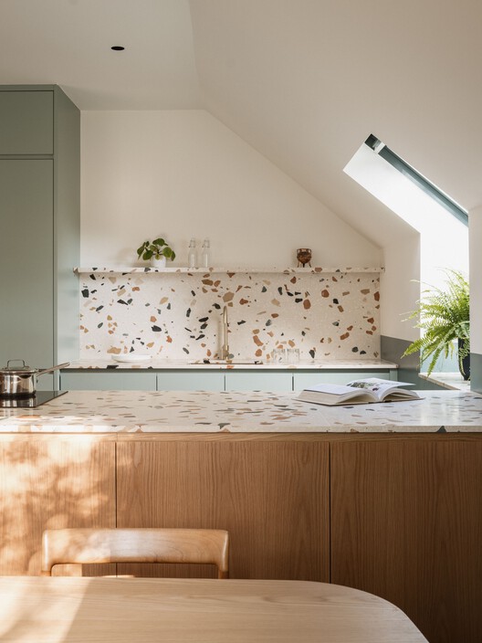 Pyramid House / Khan Bonshek Pyramid House / Khan Bonshek - Interior Photography, Kitchen, Wood, Countertop, Lighting, Sink, Glass