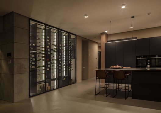 Villa in Rind Village / ARCHcoop Architectural Studio Villa in Rind Village / ARCHcoop Architectural Studio - Interior Photography, Dining room, Glass, Chair