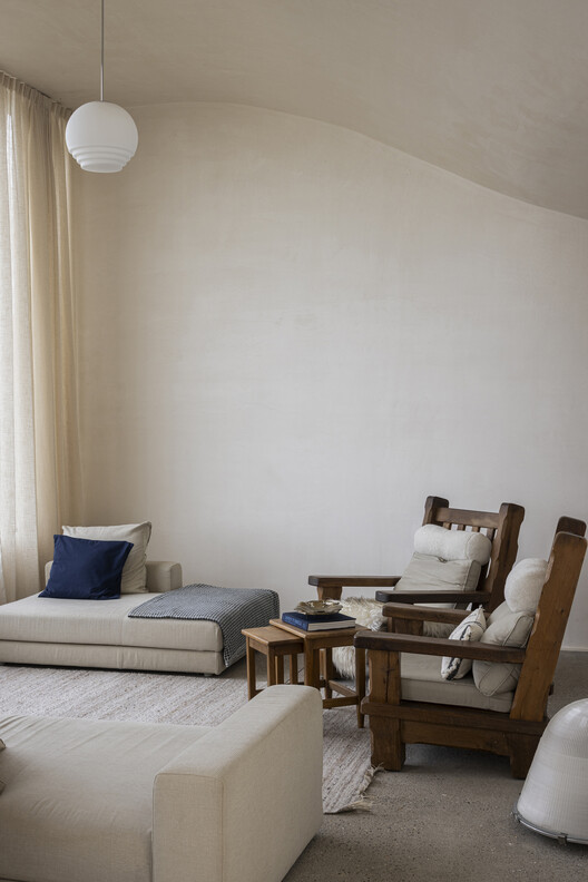 Villa Nouvelle Vague  / Magalie Munters™ Architecture - Interior Photography, Bedroom, Wood, Sofa, Lighting