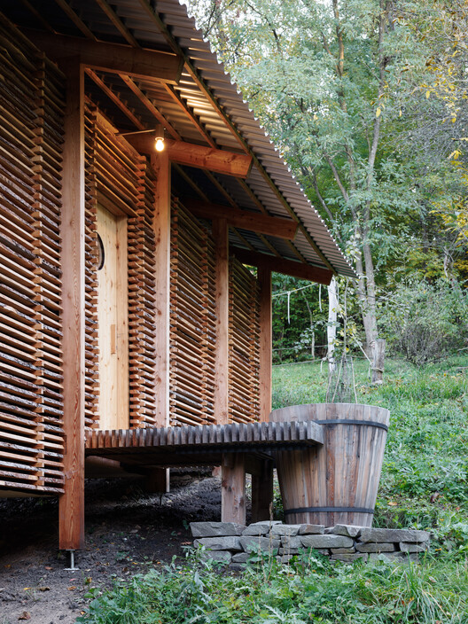 Wood-Stack Sauna Zaježová / Guča arch. - Image 8 of 18