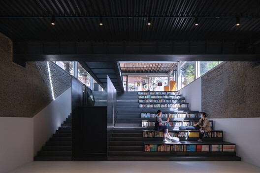 Beijing National Day School Student Creative Activity Center / Origin Architect - Interior Photography, Stairs, Shelving