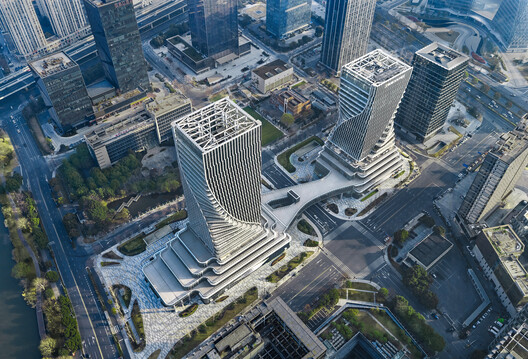 The Linping Fintech Tower / CUC - Exterior Photography, Cityscape
