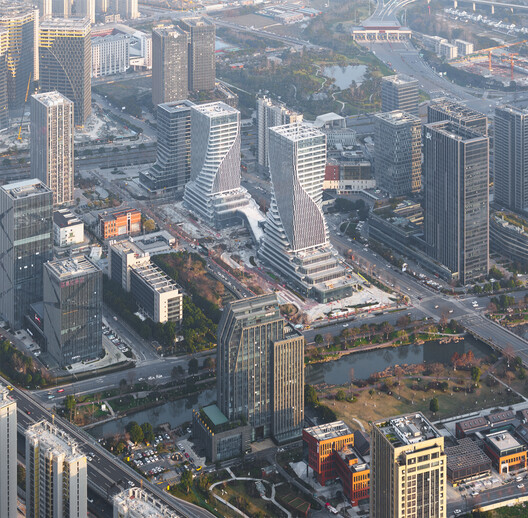 The Linping Fintech Tower / CUC - Exterior Photography, Cityscape