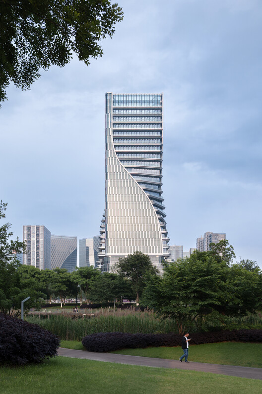 The Linping Fintech Tower / CUC - Exterior Photography