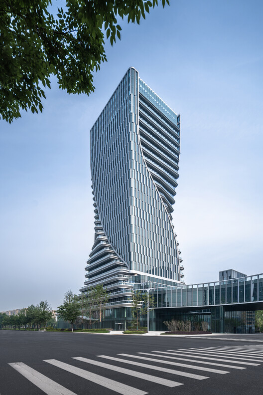 The Linping Fintech Tower / CUC - Exterior Photography, Facade