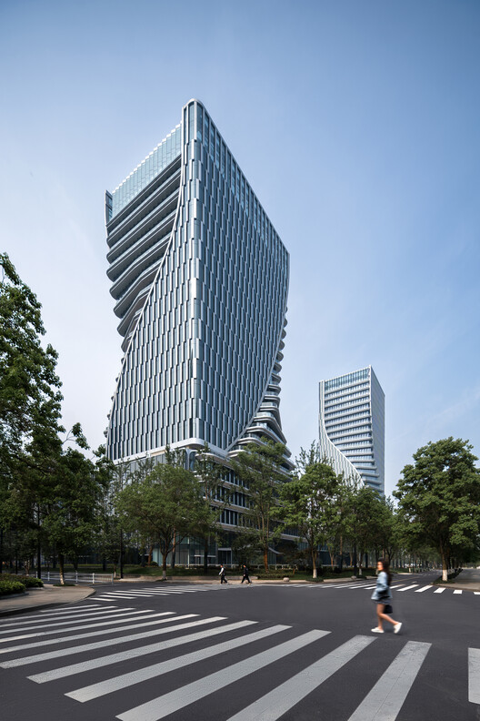 The Linping Fintech Tower / CUC - Exterior Photography