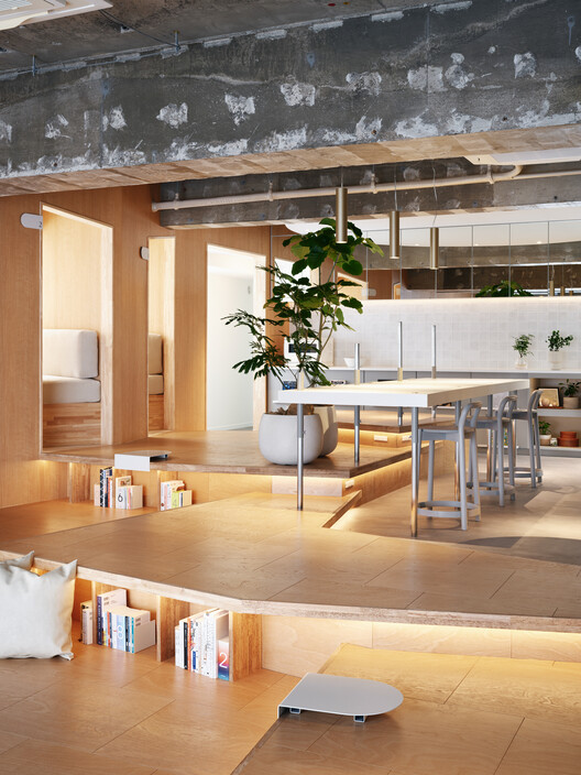 fuu Oimachi by LATIERRA / R/URBAN DESIGN OFFICE fuu Oimachi by LATIERRA / R/URBAN DESIGN OFFICE - Interior Photography, Kitchen, Wood, Table, Chair