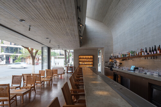 Voiceless Coffee · Sensory Lab / No10-Architects - Interior Photography, Dining room, Wood, Concrete