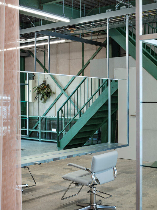 unravel Hair Salon / Atelier Write unravel Hair Salon / Atelier Write - Interior Photography, Stairs, Glass, Handrail, Steel