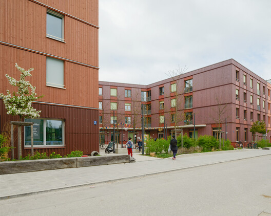 Ute-Strittmatter-Strasse — Collective Living in Freiham / 03 Arch. + ENEFF Architekten + Illiz Architektur + Westner Schührer Zöhrer Ute-Strittmatter-Strasse — Collective Living in Freiham / 03 Arch. + ENEFF Architekten + Illiz Architektur + Westner Schührer Zöhrer - Exterior Photography