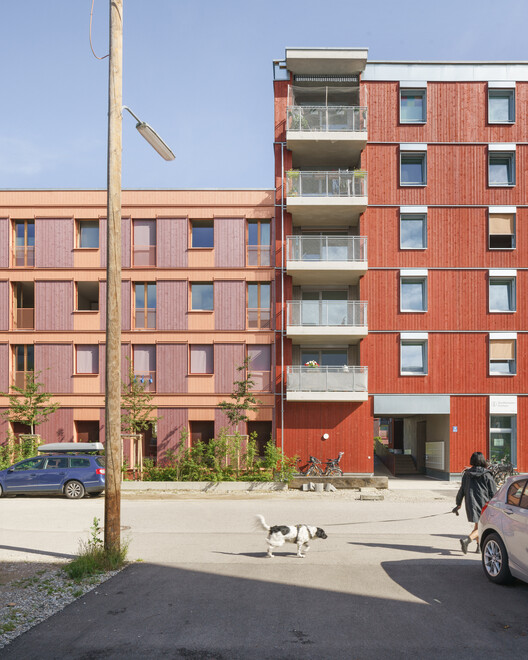 Ute-Strittmatter-Strasse — Collective Living in Freiham / 03 Arch. + ENEFF Architekten + Illiz Architektur + Westner Schührer Zöhrer Ute-Strittmatter-Strasse — Collective Living in Freiham / 03 Arch. + ENEFF Architekten + Illiz Architektur + Westner Schührer Zöhrer - Exterior Photography