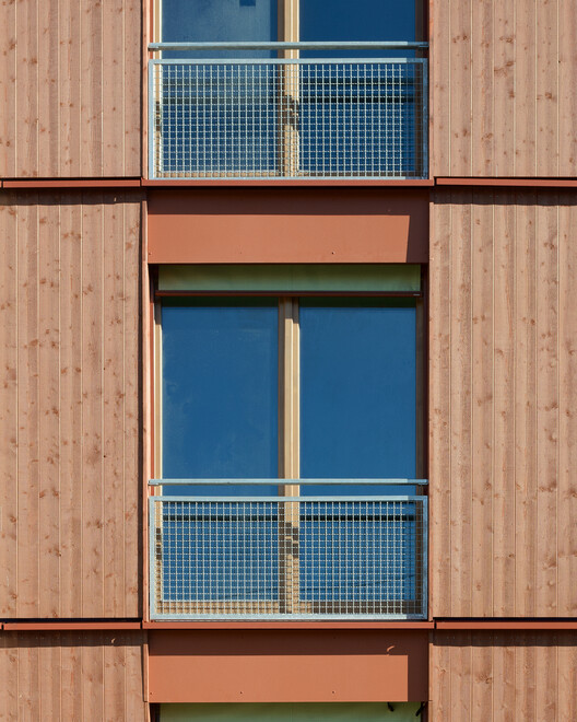 Ute-Strittmatter-Strasse — Collective Living in Freiham / 03 Arch. + ENEFF Architekten + Illiz Architektur + Westner Schührer Zöhrer Ute-Strittmatter-Strasse — Collective Living in Freiham / 03 Arch. + ENEFF Architekten + Illiz Architektur + Westner Schührer Zöhrer - Interior Photography, Wood, Balcony
