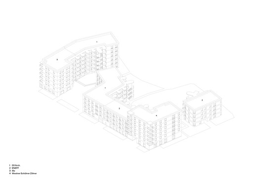 Ute-Strittmatter-Strasse — Collective Living in Freiham / 03 Arch. + ENEFF Architekten + Illiz Architektur + Westner Schührer Zöhrer Ute-Strittmatter-Strasse — Collective Living in Freiham / 03 Arch. + ENEFF Architekten + Illiz Architektur + Westner Schührer Zöhrer - Image 13 of 19