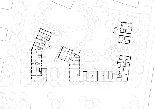 Ute-Strittmatter-Strasse — Collective Living in Freiham / 03 Arch. + ENEFF Architekten + Illiz Architektur + Westner Schührer Zöhrer Ute-Strittmatter-Strasse — Collective Living in Freiham / 03 Arch. + ENEFF Architekten + Illiz Architektur + Westner Schührer Zöhrer - Image 16 of 19