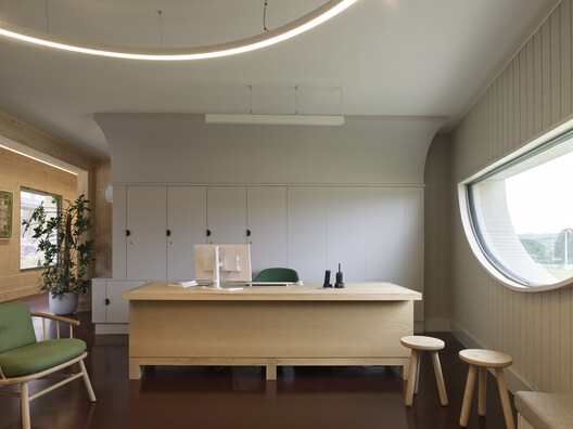 St Raphael's Health and Wellbeing Center / Adam Richards Architects St Raphael's Health and Wellbeing Center / Adam Richards Architects - Interior Photography, Kitchen, Wood, Lighting, Chair