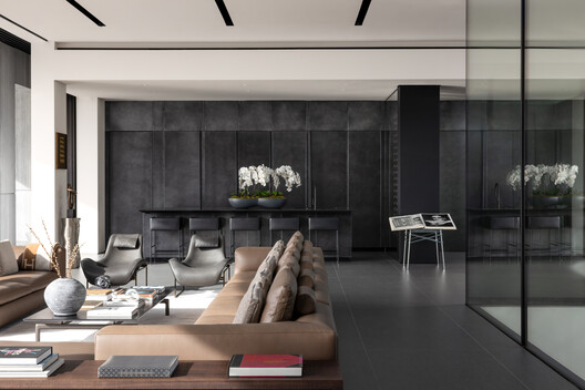 Helix Residence / SAOTA Helix Residence / SAOTA - Interior Photography, Living Room, Table, Chair, Sofa, Lighting, Glass