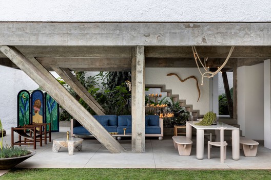 Residencia Azul / Estúdio Orth + Julieta Fialho Paisagismo - Fotografía exterior, Madera, Concreto, Fijación Vigas