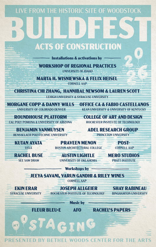 BuildFest 2026: Acts of Construction – Act One: Staging