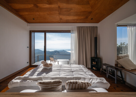 The Wood Cabin / S.O.S Architects - Interior Photography, Bedroom, Bed