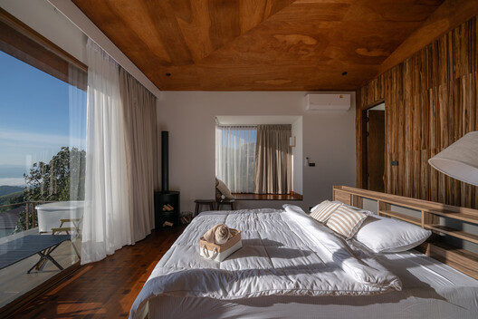 The Wood Cabin / S.O.S Architects - Interior Photography, Bedroom, Wood, Bed, Chair
