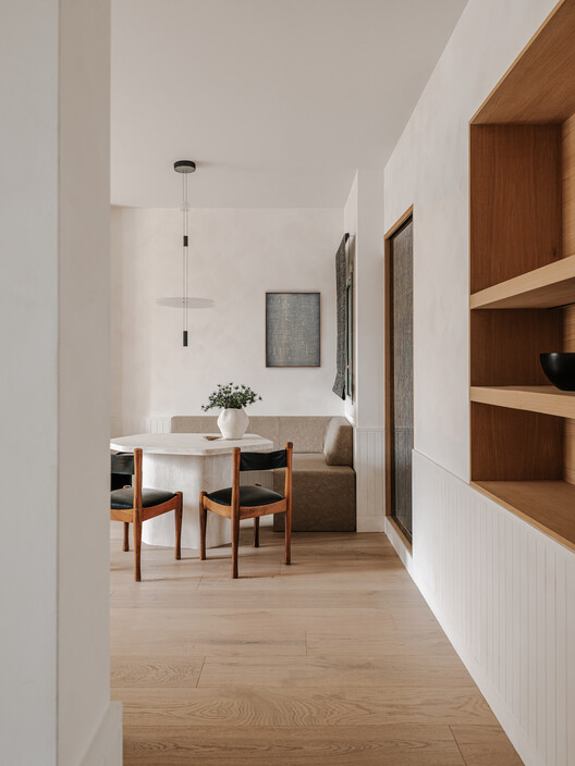 Diagonal Apartment / De la Villa Studio Diagonal Apartment / De la Villa Studio - Interior Photography, Wood, Table, Lighting, Chair