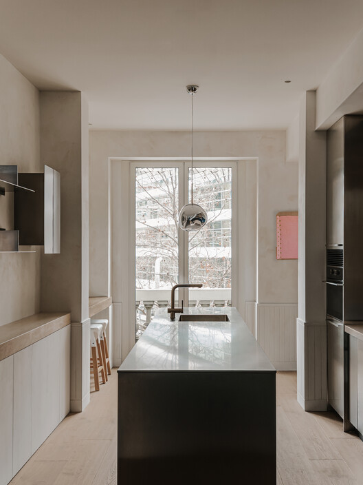 Diagonal Apartment / De la Villa Studio Diagonal Apartment / De la Villa Studio - Interior Photography, Kitchen, Wood, Countertop, Lighting