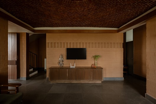Sudhagar's Mud House / Aagaram Architects - Interior Photography, Wood, Chair