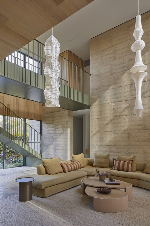Barwon Dunes House / Eliza Blair Architecture Barwon Dunes House / Eliza Blair Architecture - Interior Photography, Living Room, Wood, Lighting, Chair
